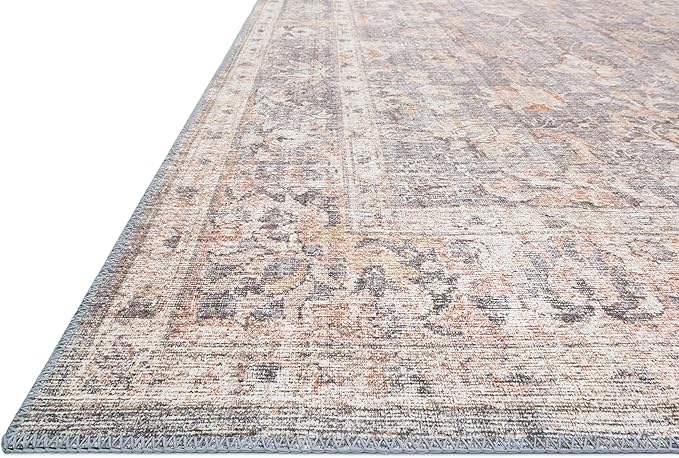 Loloi Skye Collection SKY-01 Grey/Apricot 2'-0" x 5'-0" Accent Rug