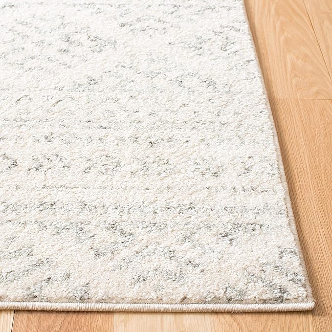 SAFAVIEH Area Rug 8x10 - Tulum Collection - Large - Ivory & Grey, Moroccan Boho Tribal Design, Non-Shedding & Easy to Clean, Ideal for Living Room, Bedroom, Dining Space (TUL272A)