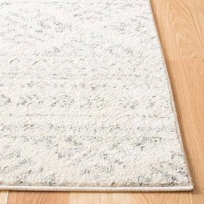 SAFAVIEH Tulum Collection Runner Rug - 2' x 7', Ivory & Grey, Moroccan Boho Tribal Design, Non-Shedding & Easy to Clean, Ideal for Living Room, Hallway, Foyer, Entryway, Bedroom (TUL272A)