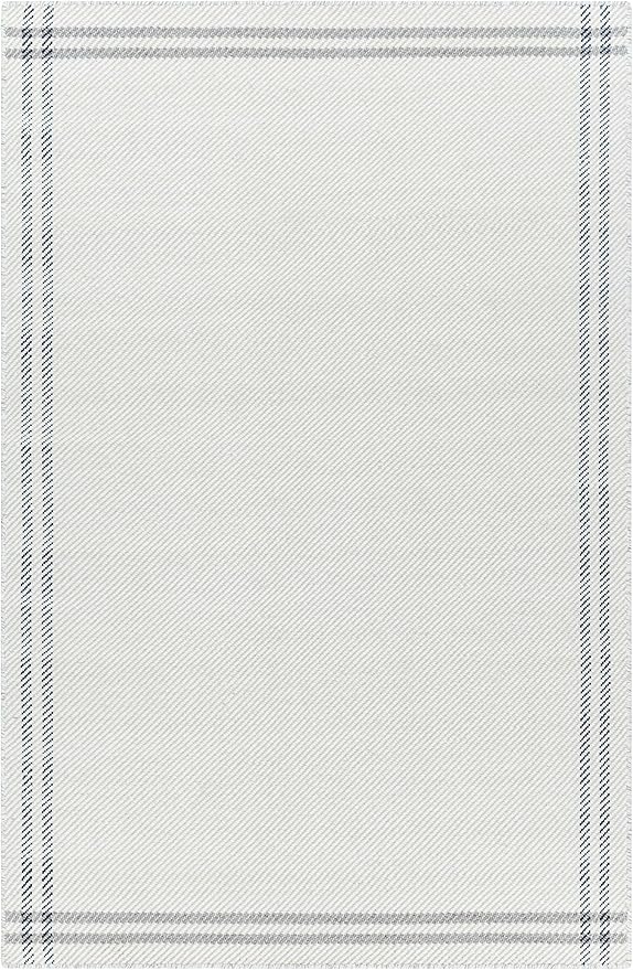 Mark&Day Wool Rugs, 9x12 Janmichael Cottage Light Silver/Charcoal Area Rug, Silver Grey Carpet for Living Room, Bedroom or Kitchen (8'10" x 12')