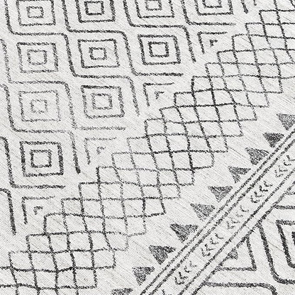 ReaLife Rugs Machine Washable Area Rug Runner - Living Room Bedroom Bathroom Kitchen Entryway Office - Padded Low Pile Stain Resistant Premium - Boho Farmhouse Vintage - Aria - Ivory 2'6" x 6'