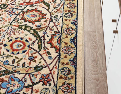 Unique Loom Espahan Collection Area Rug - Cape Cod (2' 2" x 3' 1" Rectangle, Cream/ Black)
