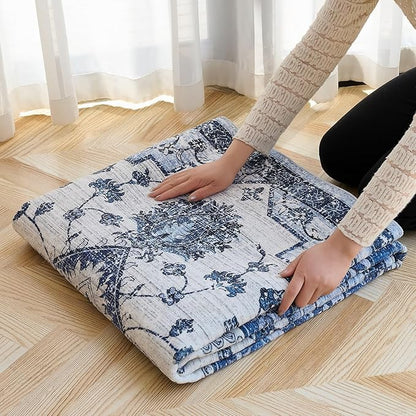8x10 Area Rugs,Boho Vintage Oriental Washable Rugs,Collapsible Area Rug for Bedroom, Entryway, Kitchen, Bathroom