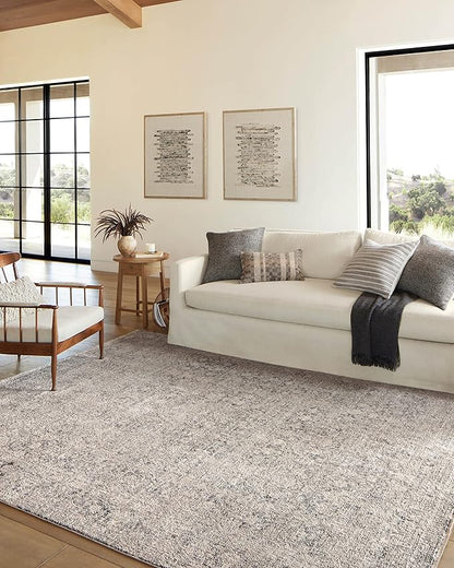Loloi Amber Lewis Alie Collection ALE-01 Stone/Mist 11'-6'' x 15'-7'', .13'' Pile Height, Area Rug