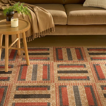 Nourison Home Nordic Multicolor 8' x 10' Area Rug - Easy Clean, Non Shedding, Bed Room, Living Room, Dining Room, Kitchen (8' x 10')