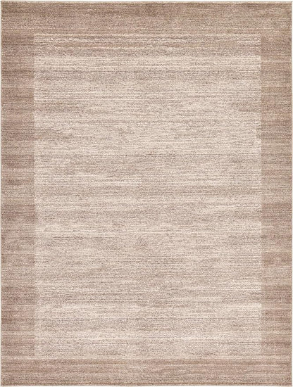 Rugs.com Angelica Collection Rug – 9' x 12' Beige Medium Rug Perfect for Living Rooms, Large Dining Rooms, Open Floorplans