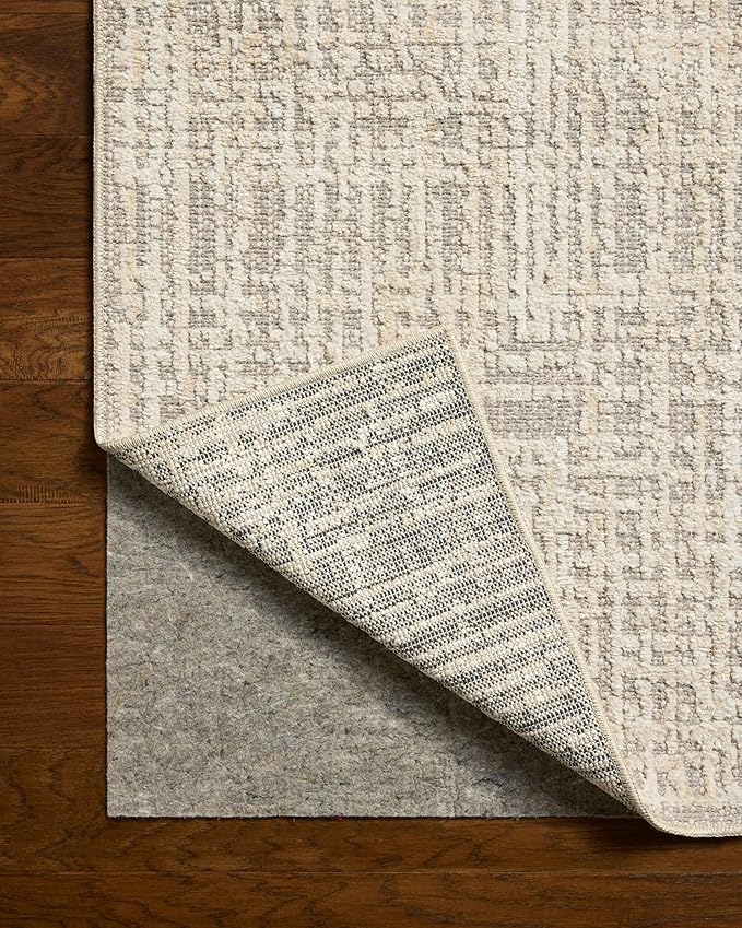 Loloi Amber Lewis Bexley Collection BEX-07 Natural/Dove 2'-7" x 10'-0" Runner Rug Neutral, Textured, Living, Bedroom, Dining, Carpet