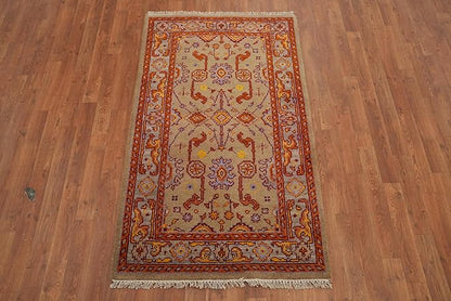 Transitional Collection 5' 2'' X 3' 1'' Rug Rug, All-Over 100% Wool Carpet for Home Décor, Foyer and Hallway