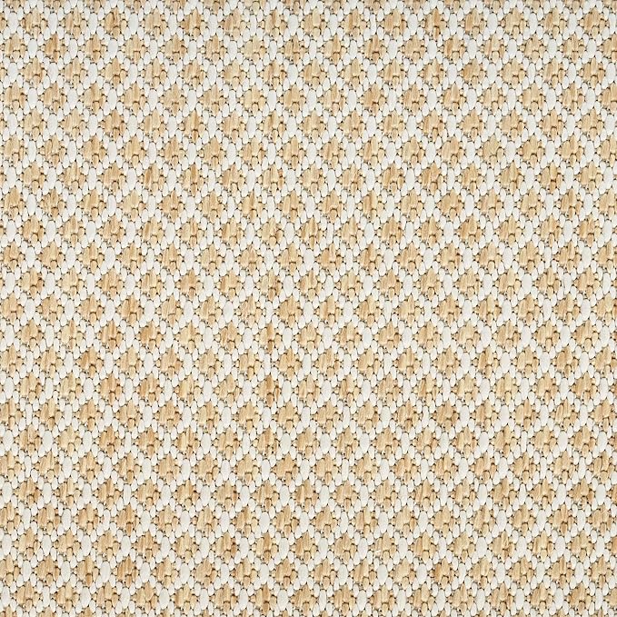 Nourison Home Courtyard Natural 6' x 9' Area Rug - Easy Clean, Non Shedding, Bed Room, Living Room, Dining Room, Kitchen (6' x 9')
