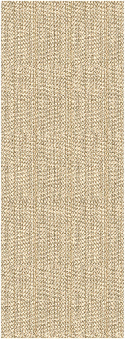 IOHOUZE Washable Runner Rug 3x10 Non Slip Rubber Backed Long Hallway Runner Entryway Runner Indoor, Kitchen Rugs Woven Cotton Floor Carpet for Hall Entrance, Warm Beige/Orange/Apricot