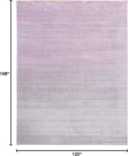 SAFAVIEH Area Rug 10x14 - Adirondack Collection - Large - Purple & Green, Modern Ombre Design, Non Shedding & Easy to Clean, Ideal for Living Room, Bedroom, Office, Dining Space (ADR113V)