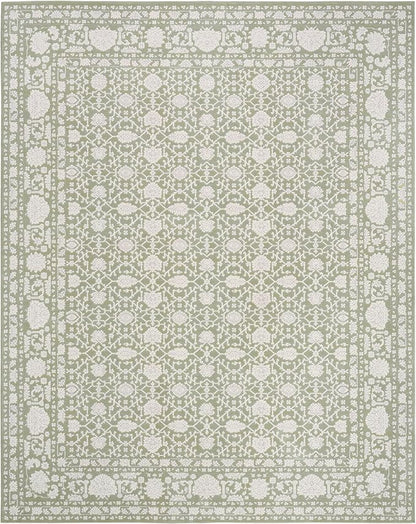 Nourison Home Grace Sage 5'3" x 7'3" Area Rug - Easy Clean, Non Shedding, Bed Room, Living Room, Dining Room, Kitchen (5' x 7')