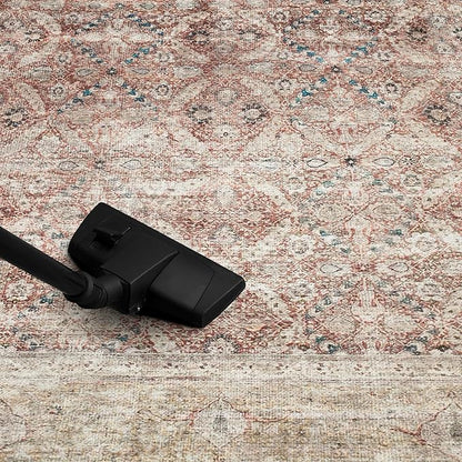 Keen Home Design 8x10 Rug - Machine Washable Area Rug with Non-Slip Backing, Ideal for Living Room, Dining Room, Bedroom - Vintage, Easy Clean, Durable, Low Pile - (8' x 10')