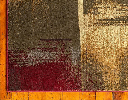 Unique Loom Barista Collection Area Rug - Timor (2' 2" x 3' 1" Rectangle, Multi/ Red)