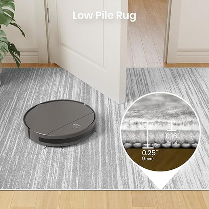 Valenrug Washable Rugs 6x9 - Non Slip 6x9 Area Rugs for Living Room, Stain Resistant Area Rugs for Bedroom, Foldable Machine Washable Area Rug(6'x9', Grey)
