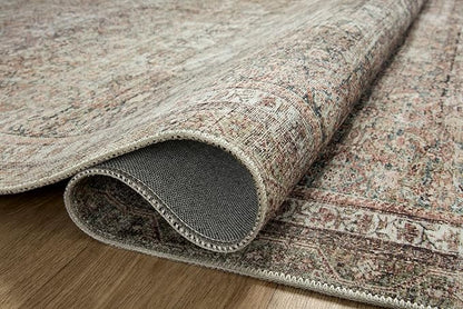 Loloi Chris Loves Julia Jules Collection JUL-09 Ink/Terracotta 8'-6'' x 11'-6'', .13" Pile Height, Area Rug