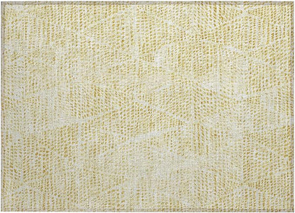 Addison Rugs Chantille ACN591 Wheat 1'8" x 2'6" Indoor Outdoor Area Rug, Easy Clean, Machine Washable, Non Shedding, Bedroom, Living Room, Dining Room, Kitchen, Patio Rug