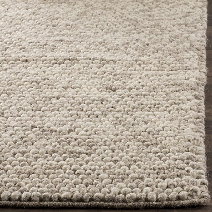 SAFAVIEH Area Rug 10x14 - Natura Collection - Large - Beige, Handmade Wool Blend, Textured Design, Ideal for Living Room, Bedroom, Dining Space (NAT620B)
