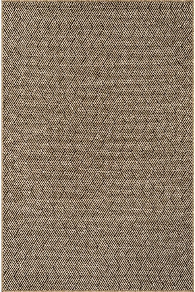 Easy Jute Rugs 10x14 Herringbone Natural Color Living Room Indoor Outdoor Area Rug for Patio and Kitchen Rug High Traffic Washable Easy to Clean Solid Boho Woven Design Carpet (10 x 14)