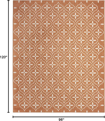 Nourison Home Nourison Essentials Copper 8' x 10' Area Rug - Easy Clean, Non Shedding, Bed Room, Living Room, Dining Room, Kitchen (8' x 10')