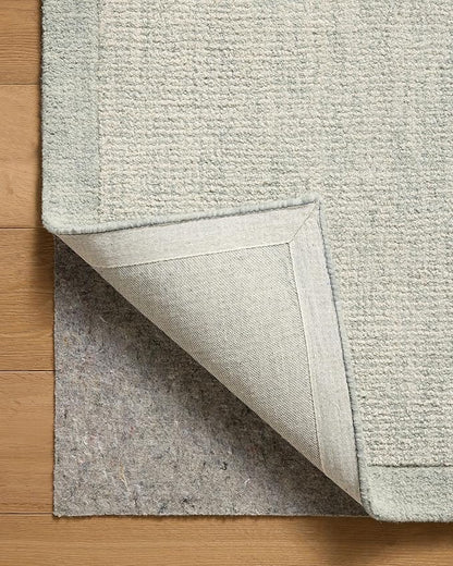 Loloi Magnolia Home by Joanna Gaines Henley Collection HNY-01 Ivory/Spa 5'-0" x 7'-6" Area Rug
