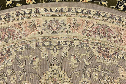 Unique Loom Sialk Hill Collection Area Rug - Washington (7' 10" Round Green/Hunter Green)