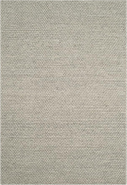 SAFAVIEH Area Rug 3x5 - Natura Collection - Silver, Handmade Wool Blend, Textured Design, Ideal for Living Room, Bedroom, Dining Space (NAT620C)