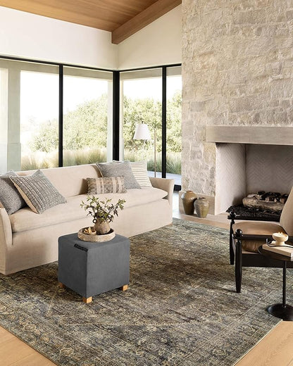 Loloi Amber Lewis Morgan Collection MOG-05 Spice/Lagoon 3'-6" x 5'-6" 38" Thick Accent Rug feat. CloudPile, Neutral, Room Décor, Vintage Inspired, Livingroom, Bedroom, Dining Area