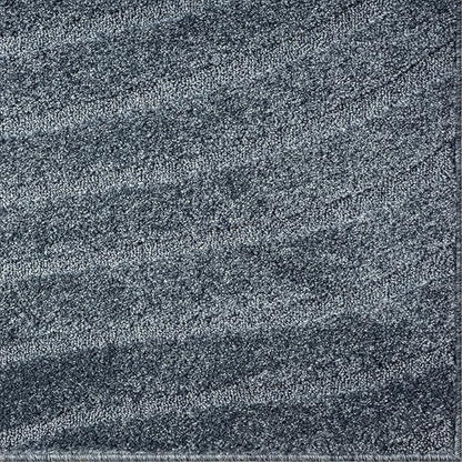 LUXE WEAVERS Modern Geometric Wave Blue 2x3 Area Rug