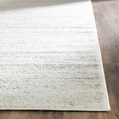 SAFAVIEH Area Rug 6x8 - Adirondack Collection - Ivory & Silver, Modern Ombre Design, Non Shedding & Easy to Clean, Ideal for Living Room, Bedroom, Office, Dining Space (ADR113B)