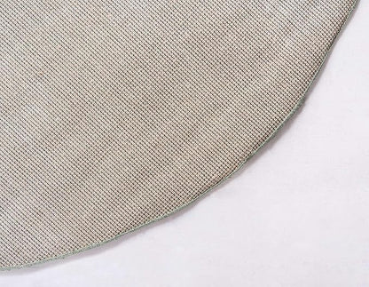 Unique Loom Davos Shag Collection Area Rug - Solid (3' 3" Round, Sage)