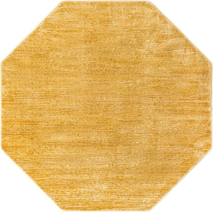 Unique Loom Finsbury Collection Area Rug - Kate (5' 3" Octagon, Yellow)