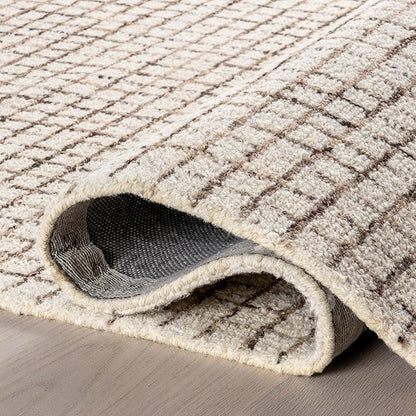 Rugs USA Melrose Cream, 2'6" x 10', Wool & Cotton, Soft and Cozy, High Traffic, Stain Resistant, Easy Clean, Durable Runner for Bedroom, Living Room, Dining Space, Den, Foyer, Entryway