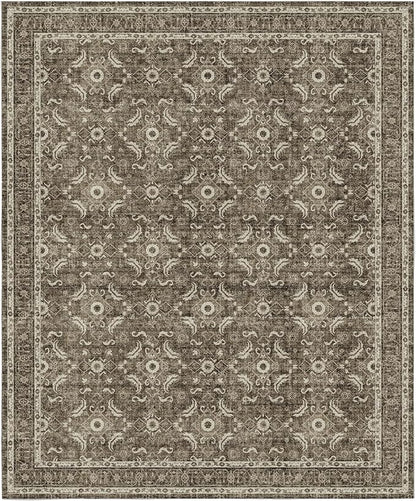 WITSHOCK Living Room Area Rugs 8x10: Soft Non-Slip Backing Washable Rugs Vintage Large Carpet for Bedroom Office Dining Room Kitchen Stain Resistant Home Decor Rug