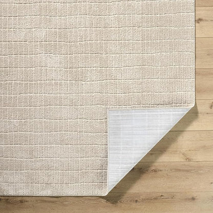 Livabliss x Our PNW Home Cascade Minimalist Striped Area Rug, 2'7" x 10', Light Brown