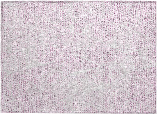 Addison Rugs Chantille ACN591 Pink 1'8" x 2'6" Indoor Outdoor Area Rug, Easy Clean, Machine Washable, Non Shedding, Bedroom, Living Room, Dining Room, Kitchen, Patio Rug
