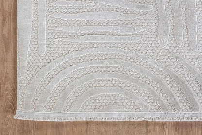 Modern Indoor Rug Orbit 6x9 Area Rugs for Living Room Luxury Kitchen Bedroom Durable Soft Geometric Durable Low and High Pile Stain Resistant Non Shedding Area Carpet 6x9