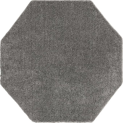 Unique Loom Solo Collection Area Rug - Calabasas (5' 3" Octagon, Gray)