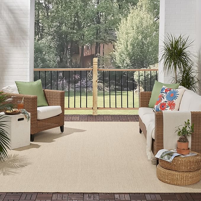 Nourison Home Home Courtyard 8' x 10' Natural Area Rug
