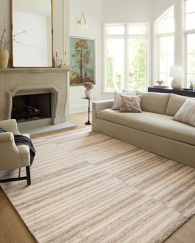 Loloi Chris Loves Julia Chris Collection CHR-03 Ivory/Clay 2'-3'' x 3'-9'', .50" Pile Height, Accent Rug