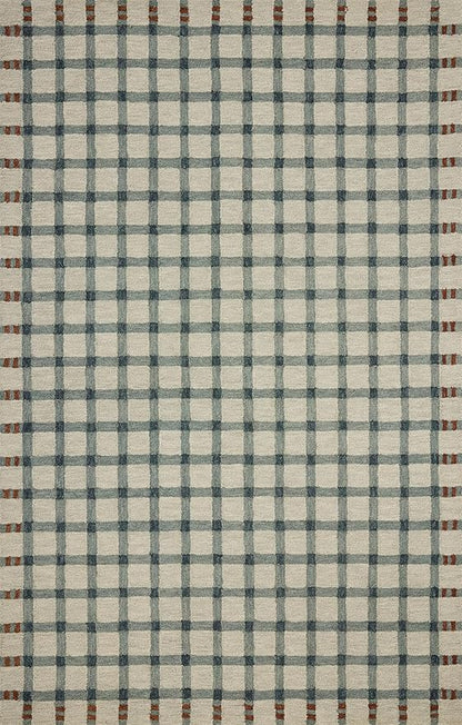 Loloi Magnolia Home by Joanna Gaines Waylon Collection WAY-02 Spa/Brick 3'-6" x 5'-6" Accent Rug