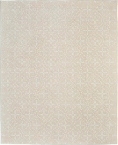 Nourison Home Nourison Essentials Ivory Beige 8' x 10' Area Rug - Easy Clean, Non Shedding, Bed Room, Living Room, Dining Room, Kitchen (8' x 10')