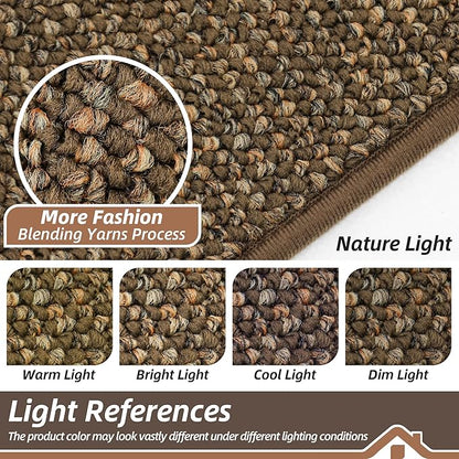 BEQHAUSE Hallway Runner Rugs 2x6, Hallway Rug Non-Slip Washable(Rolled-Up NO Creases), Runner Rug Absorbent Stain Resistant Hall Rug Carpet Runner, Entryway Rugs Floor Mat Laundry Room Rugs, Brown