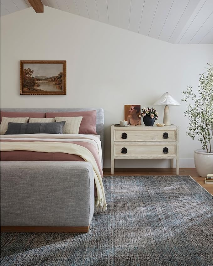 Loloi Angela Rose Ember Collection EMB-09 Denim/Charcoal 9'-6" x 13'-1" Area Rug