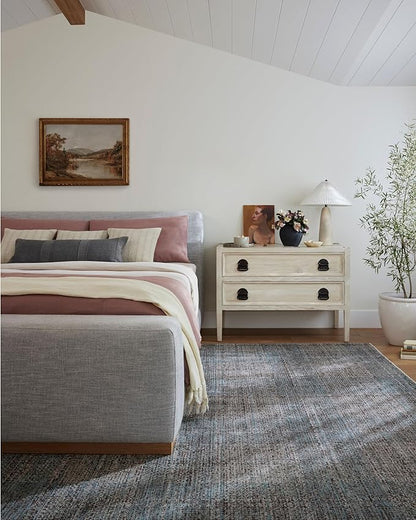 Loloi Angela Rose Ember Collection EMB-09 Denim/Charcoal 2'-7" x 10'-0" Runner Rug