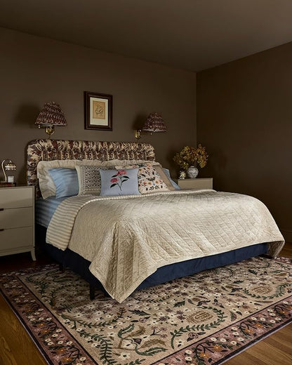 Loloi Rifle Paper Co. Canopy Collection CNP-03 Aubergine 6'-0" x 9'-0" Area Rug