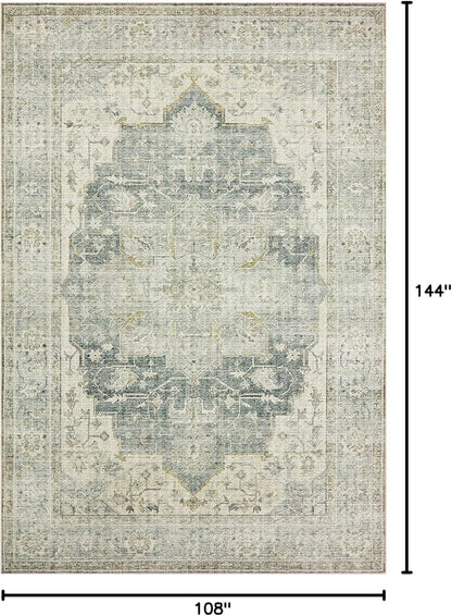 Loloi Skye Collection SKY-12 Charcoal/Dove 9'-0" x 12'-0" Area Rug