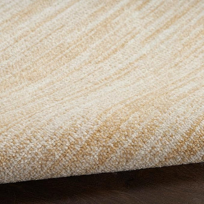 Nourison Home Nourison Essentials Ivory Gold 4' x 6' Area Rug - Easy Clean, Non Shedding, Bed Room, Living Room, Dining Room, Kitchen (4' x 6')