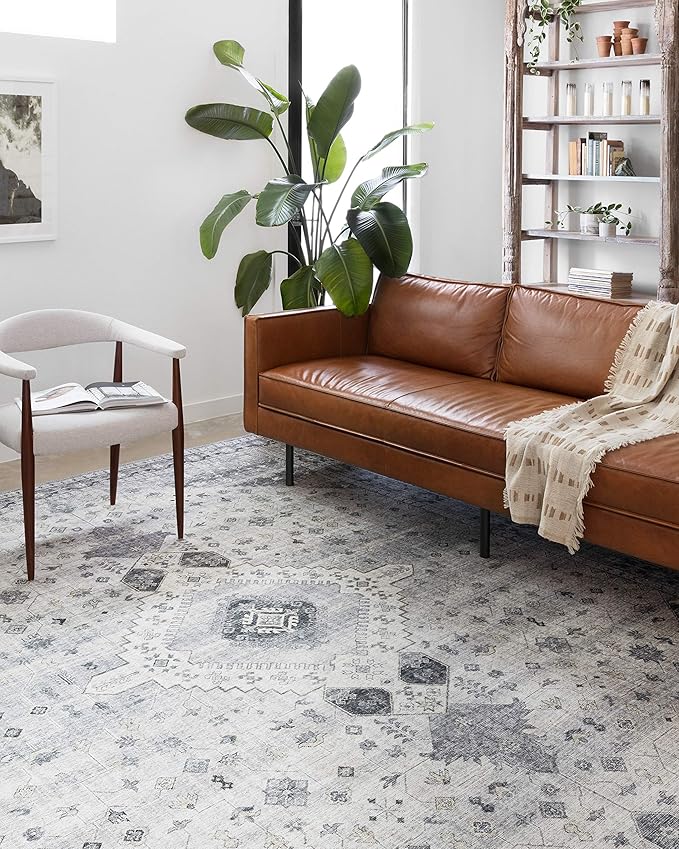 Loloi Skye Collection SKY-02 Silver/Grey 9'-0" x 12'-0" Area Rug