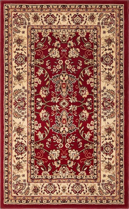 Unique Loom Sialk Hill Collection Area Rug - Washington (3' 3" x 5' 3" Rectangle Burgundy/Cream)